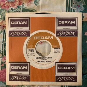 Moody Blues "Nights In White Satin/Cities" 45 promo